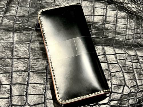 s*3様 新喜皮革 コードバン 本革 長財布 ロングウォレット ダイヤモンドパイ 長財布 栃木レザー 革のダイヤモンド 新喜皮革 コードバン 馬革